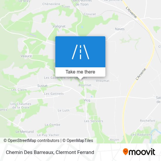 Chemin Des Barreaux map
