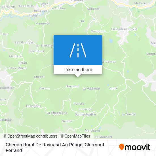 Chemin Rural De Raynaud Au Péage map