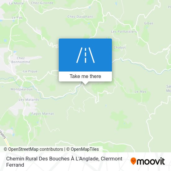 Chemin Rural Des Bouches À L'Anglade map