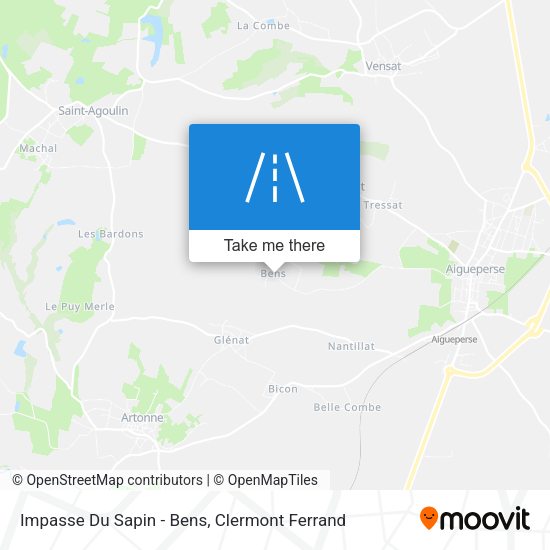 Impasse Du Sapin - Bens map