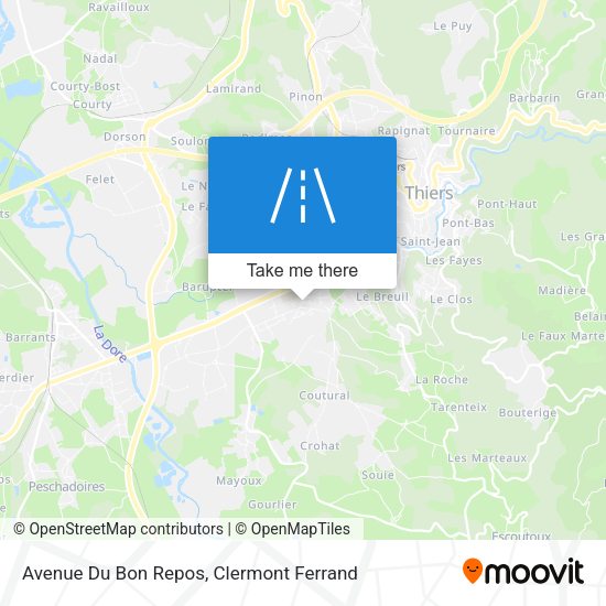 Avenue Du Bon Repos map