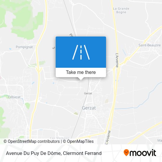Avenue Du Puy De Dôme map