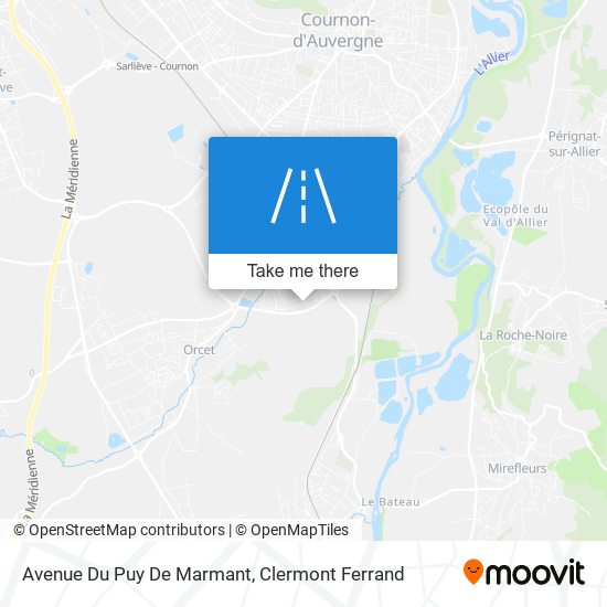 Mapa Avenue Du Puy De Marmant