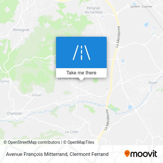 Avenue François Mitterrand map