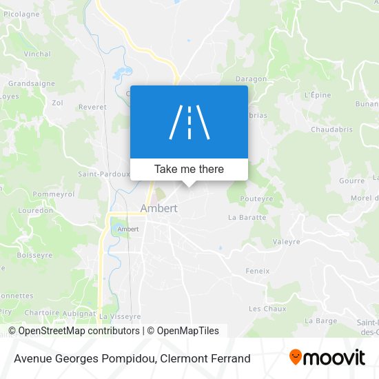 Avenue Georges Pompidou map