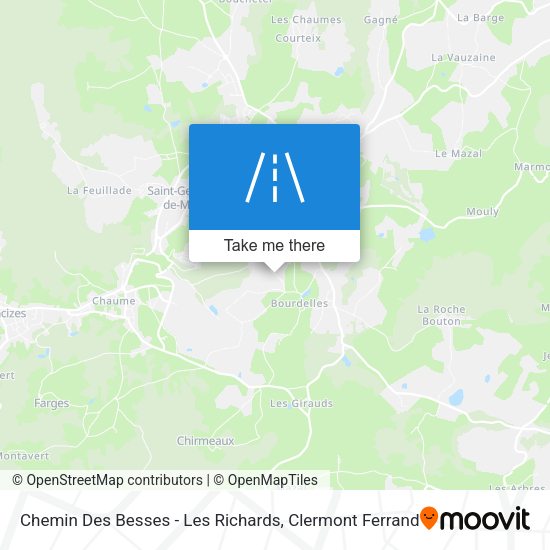 Chemin Des Besses - Les Richards map
