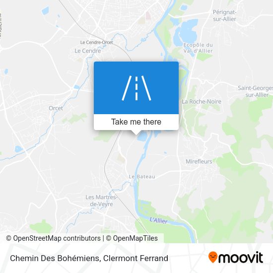 Chemin Des Bohémiens map