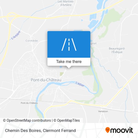Chemin Des Boires map