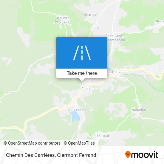 Chemin Des Carrières map
