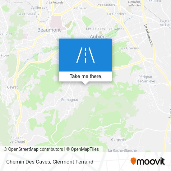 Chemin Des Caves map