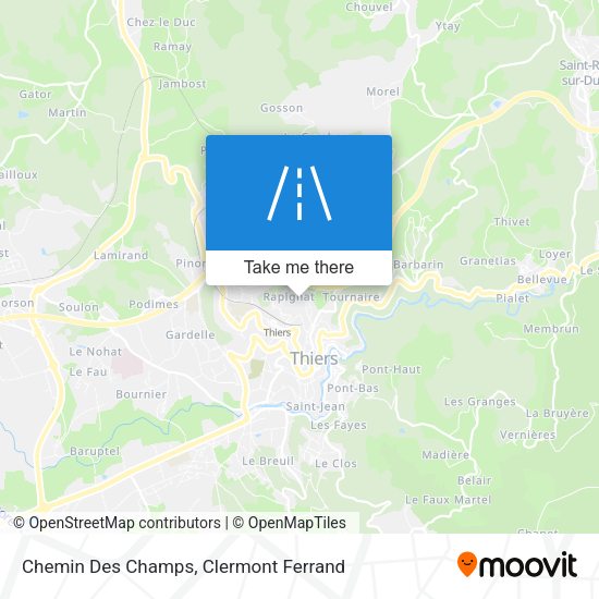 Chemin Des Champs map
