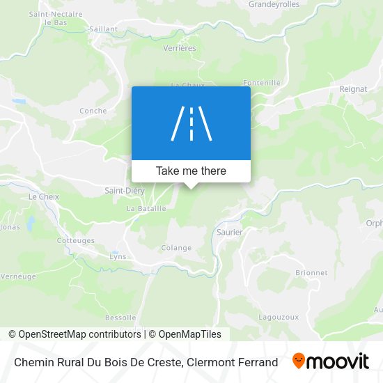 Chemin Rural Du Bois De Creste map