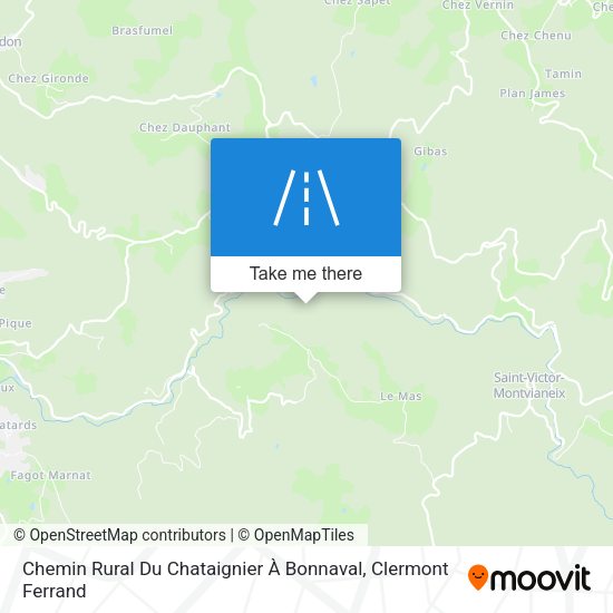 Chemin Rural Du Chataignier À Bonnaval map