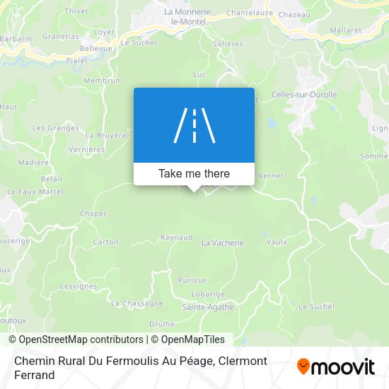 Chemin Rural Du Fermoulis Au Péage map