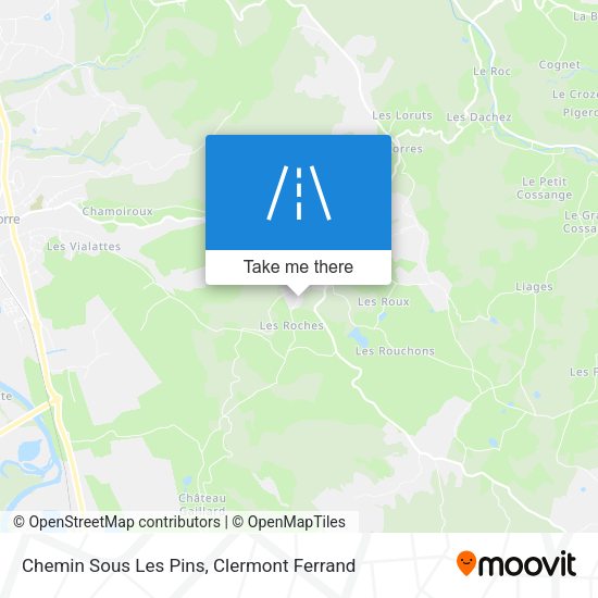 Chemin Sous Les Pins map