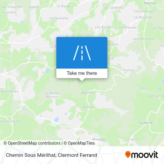 Chemin Sous Mérilhat map