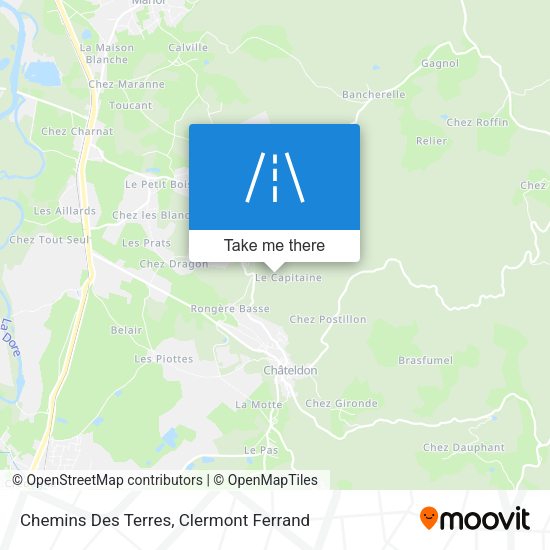 Chemins Des Terres map