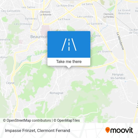 Impasse Frinzet map