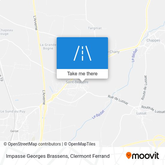 Impasse Georges Brassens map