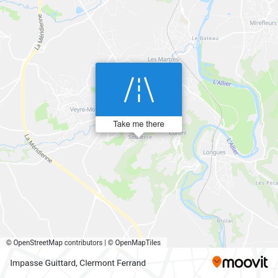 Impasse Guittard map
