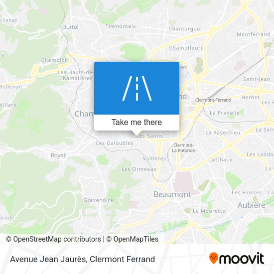 Avenue Jean Jaurès map