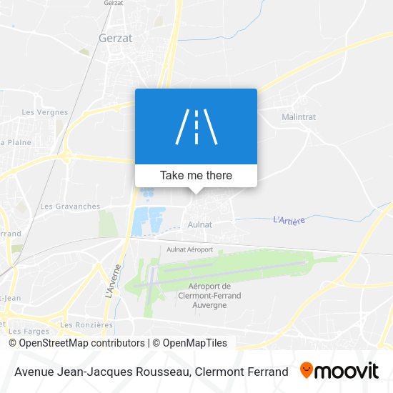 Avenue Jean-Jacques Rousseau map