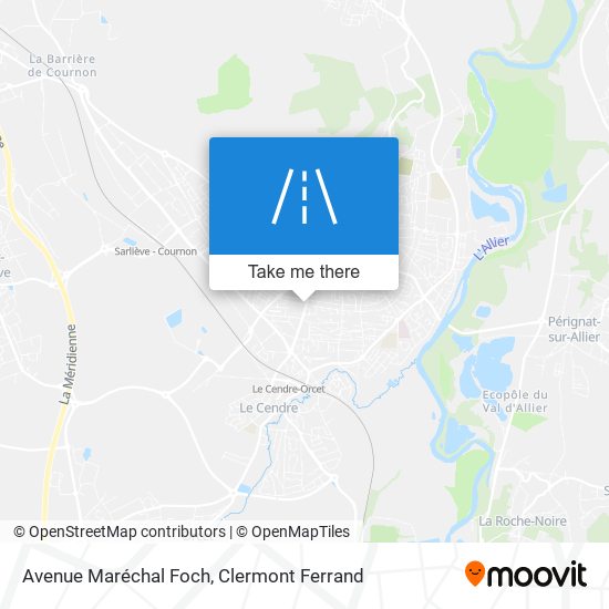 Avenue Maréchal Foch map