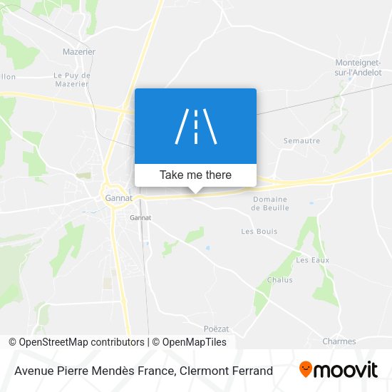 Avenue Pierre Mendès France map