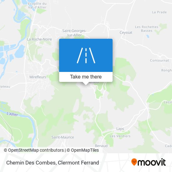 Chemin Des Combes map