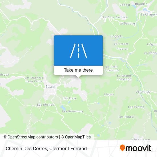 Chemin Des Corres map