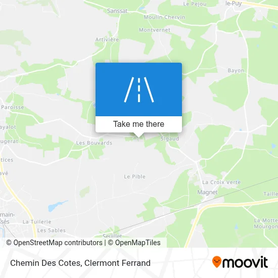 Chemin Des Cotes map