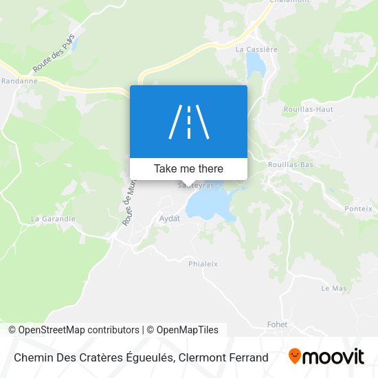 Chemin Des Cratères Égueulés map