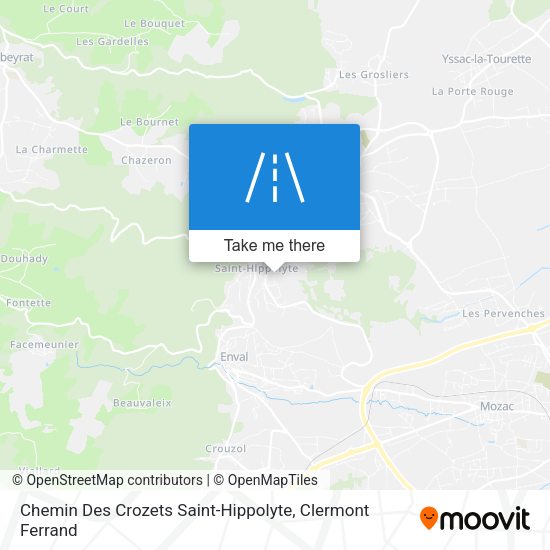 Chemin Des Crozets Saint-Hippolyte map