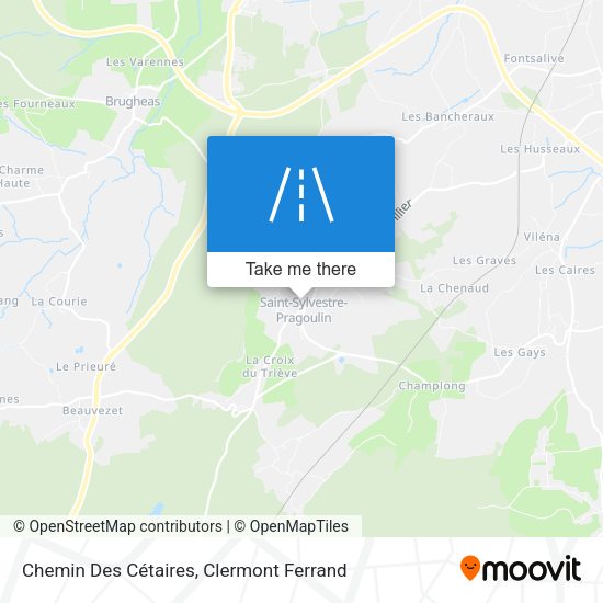 Chemin Des Cétaires map