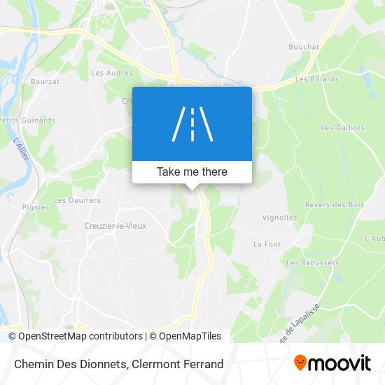 Chemin Des Dionnets map