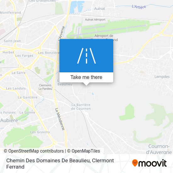 Chemin Des Domaines De Beaulieu map