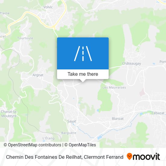 Chemin Des Fontaines De Reilhat map