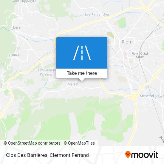 Clos Des Barrières map