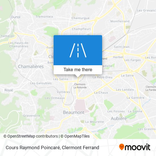 Mapa Cours Raymond Poincaré