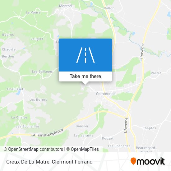 Creux De La Matre map
