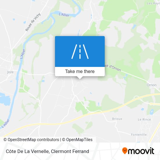 Côte De La Vernelle map