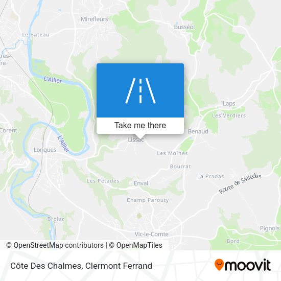 Côte Des Chalmes map