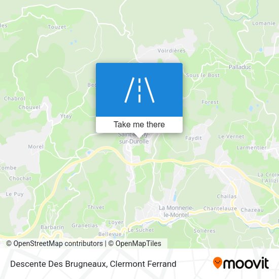 Descente Des Brugneaux map