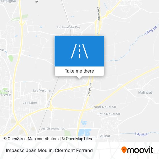 Impasse Jean Moulin map