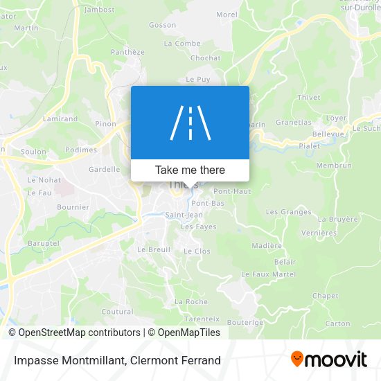 Impasse Montmillant map