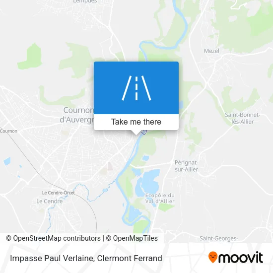 Impasse Paul Verlaine map