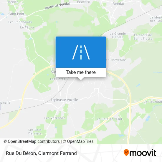 Rue Du Béron map