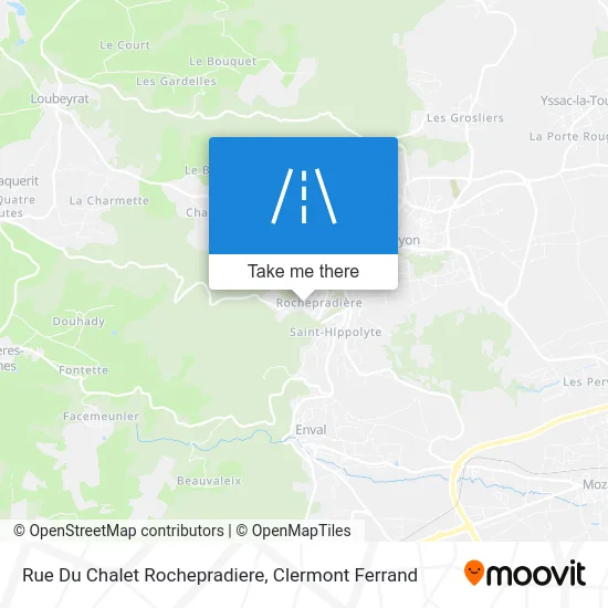 Rue Du Chalet Rochepradiere map