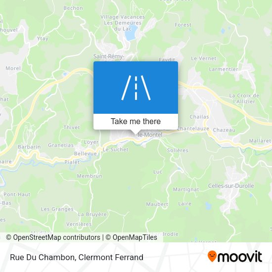 Rue Du Chambon map