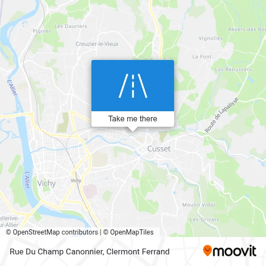 Rue Du Champ Canonnier map